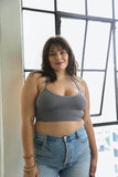 Plus Size Tattoo Mesh Racerback Bralette - MeraKy Vibes