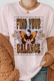 Find Your Balance Boho Vintage Graphic Tee - MeraKy Vibes