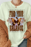 Find Your Balance Boho Vintage Graphic Tee - MeraKy Vibes
