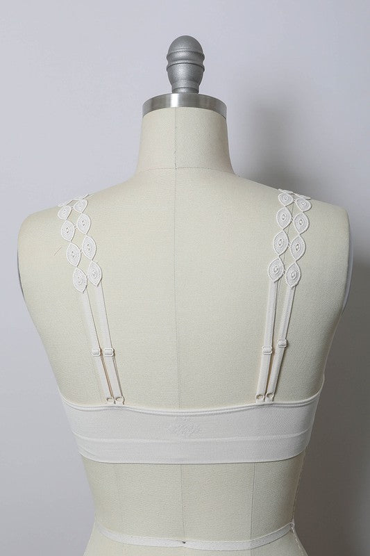 Boho Eye Lace Applique Bralette - MeraKy Vibes