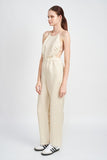 Halter Neck Jumpsuit with Open Back