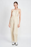 Halter Neck Jumpsuit with Open Back