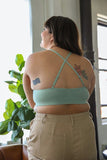 Plus Size Crochet Lace High Neck Bralette - MeraKy Vibes