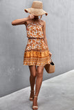 Bohemian Frill Trim Strapless Dress - MeraKy Vibes