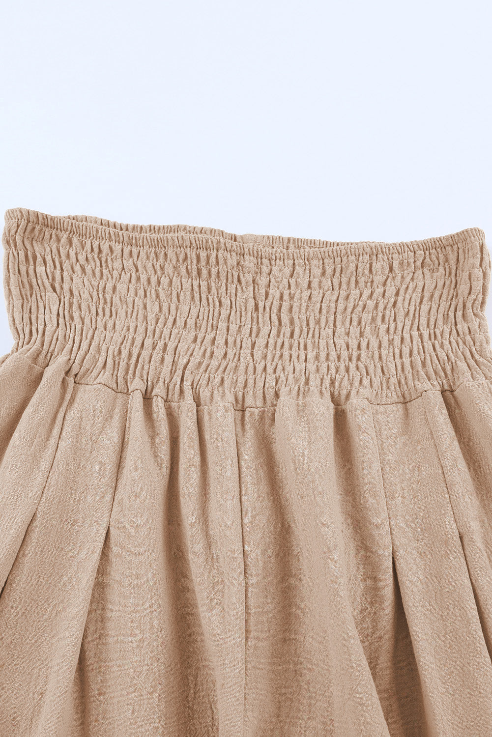 Smocked High Waist Wide Leg Pants - MeraKy Vibes